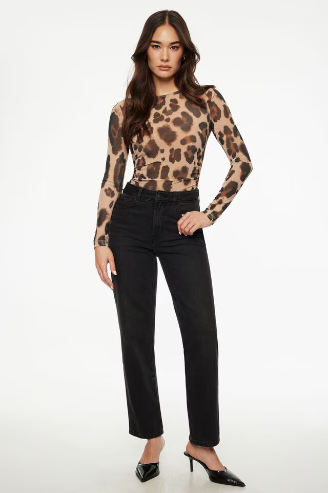 Open Back Mesh Bodysuit | Dynamite Clothing