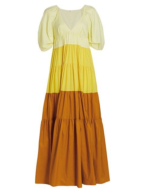 STAUD Meadow Colorblock Maxi Dress | Saks Fifth Avenue