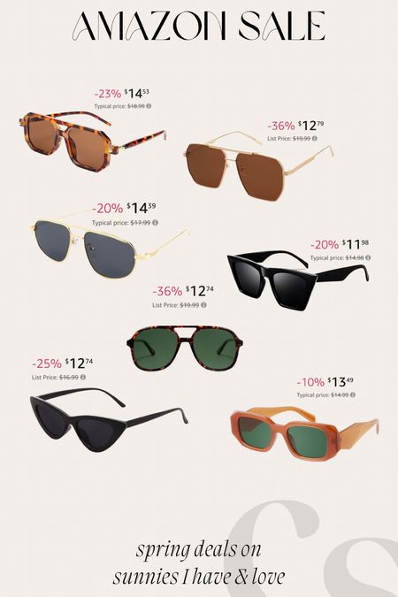 My fave sunnies are on sale at Amazon!! 