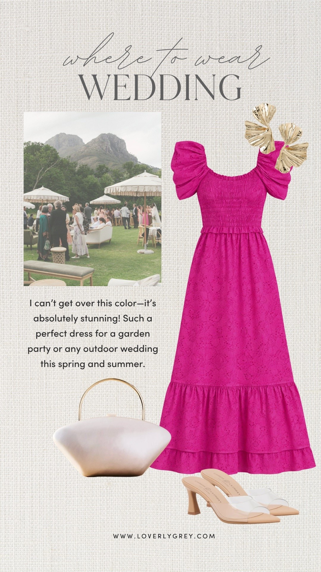 This stunning pink dress is part of my collection with Cleobella that launched last week! You can look up Cleobella’s website to purchase the dress! This dress is perfect for a wedding or a date night! Loverly Grey, spring dress, wedding guest dress, cocktail dress, maxi dress

#LTKootd #LTKWedding #LTKSeasonal
