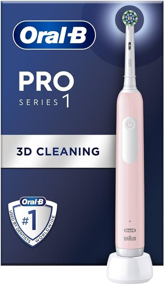 Oral-B Pro 1 Electric Toothbrush For Adults, With 3D Cleaning, 1 Toothbrush Head, Gum Pressure Co... | Amazon (UK)