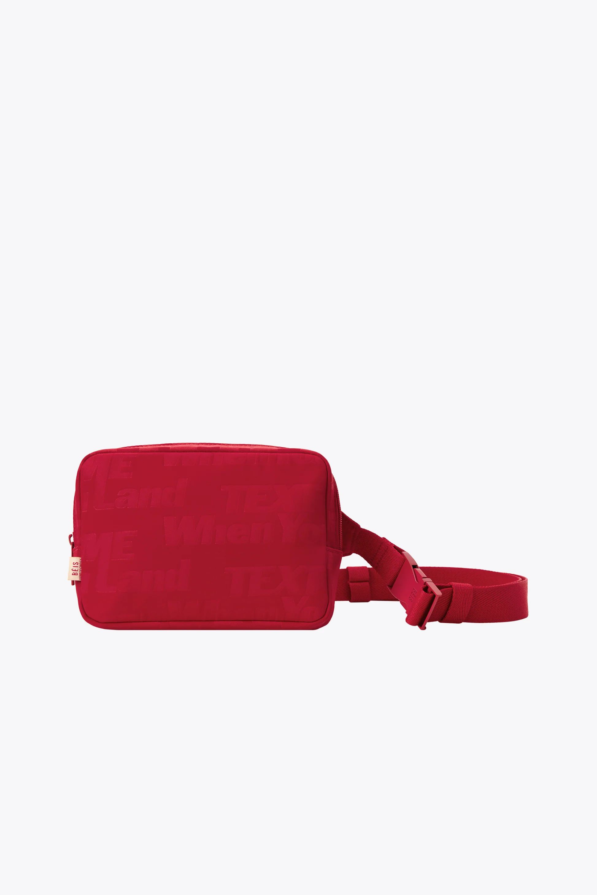 THE BELT BAG IN TEXT ME RED | BÉIS Travel