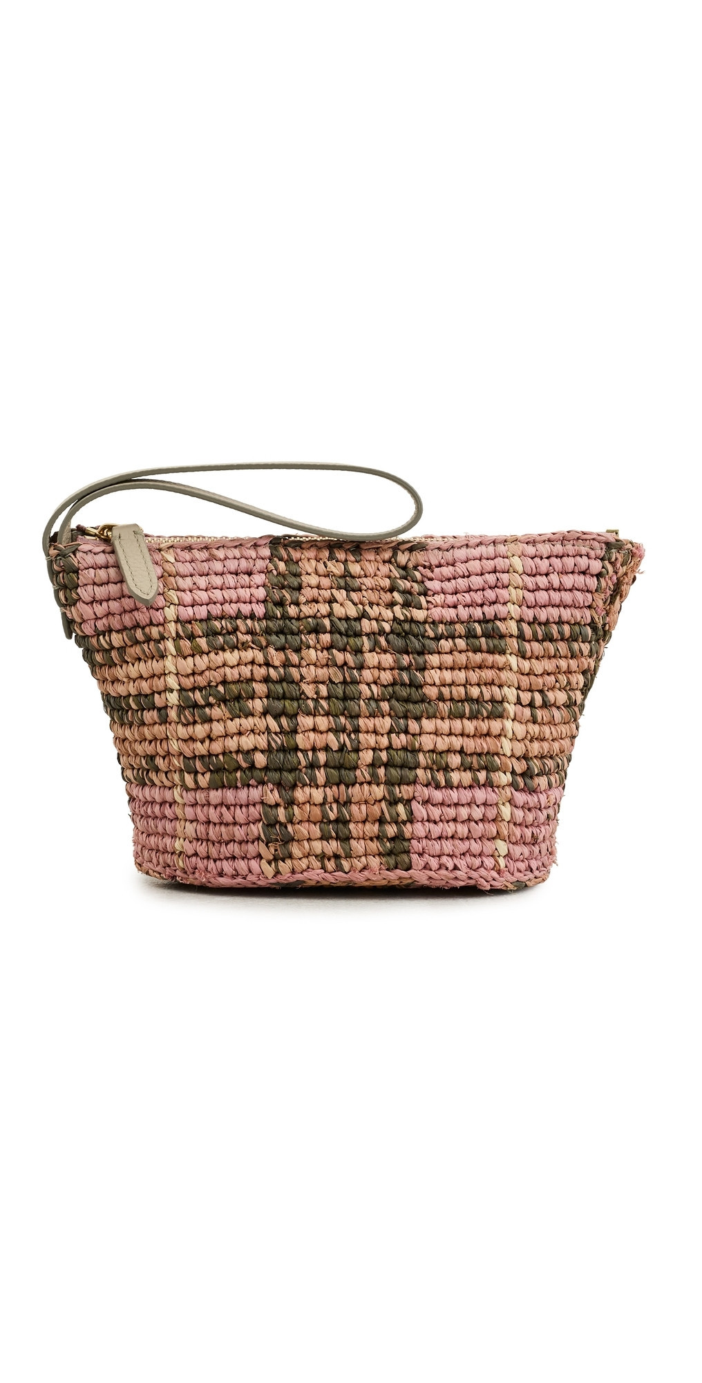Burberry Margate Raffia Pouch Pink One Size | Shopbop