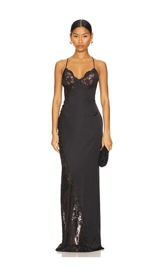 Katie May Sylvie Gown in Black. | Revolve Clothing (Global)