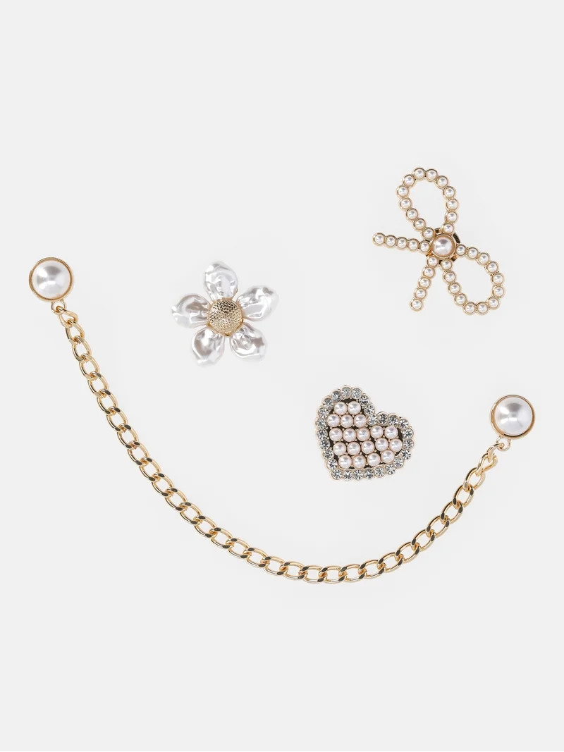 Time and Tru Women's Charm Pack for Lightweight Beach Tote Bags, Bling | Walmart (US)