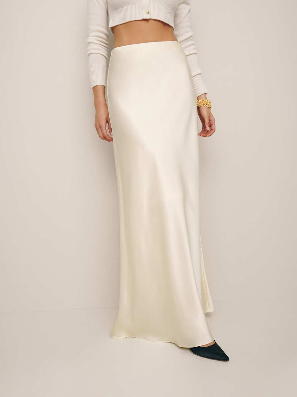 Bella Satin Skirt | Reformation (Global)