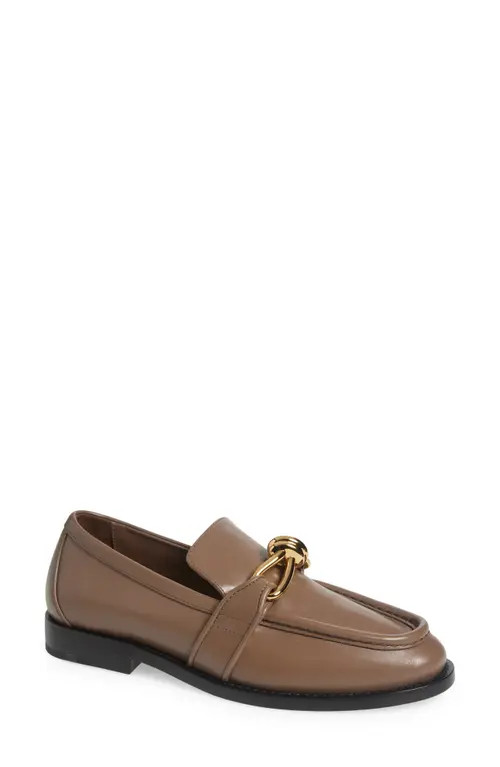 Bottega Veneta Astaire Knot Bit Loafer in 2354 Pinecone at Nordstrom, Size 5.5Us | Nordstrom