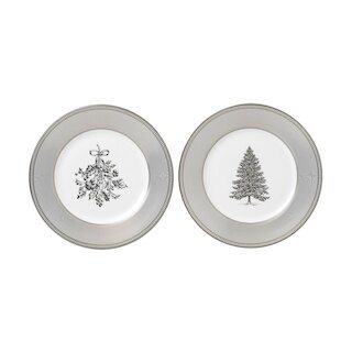 Winter White 20cm Plate, Set of Two | Wedgwood | Wedgwood