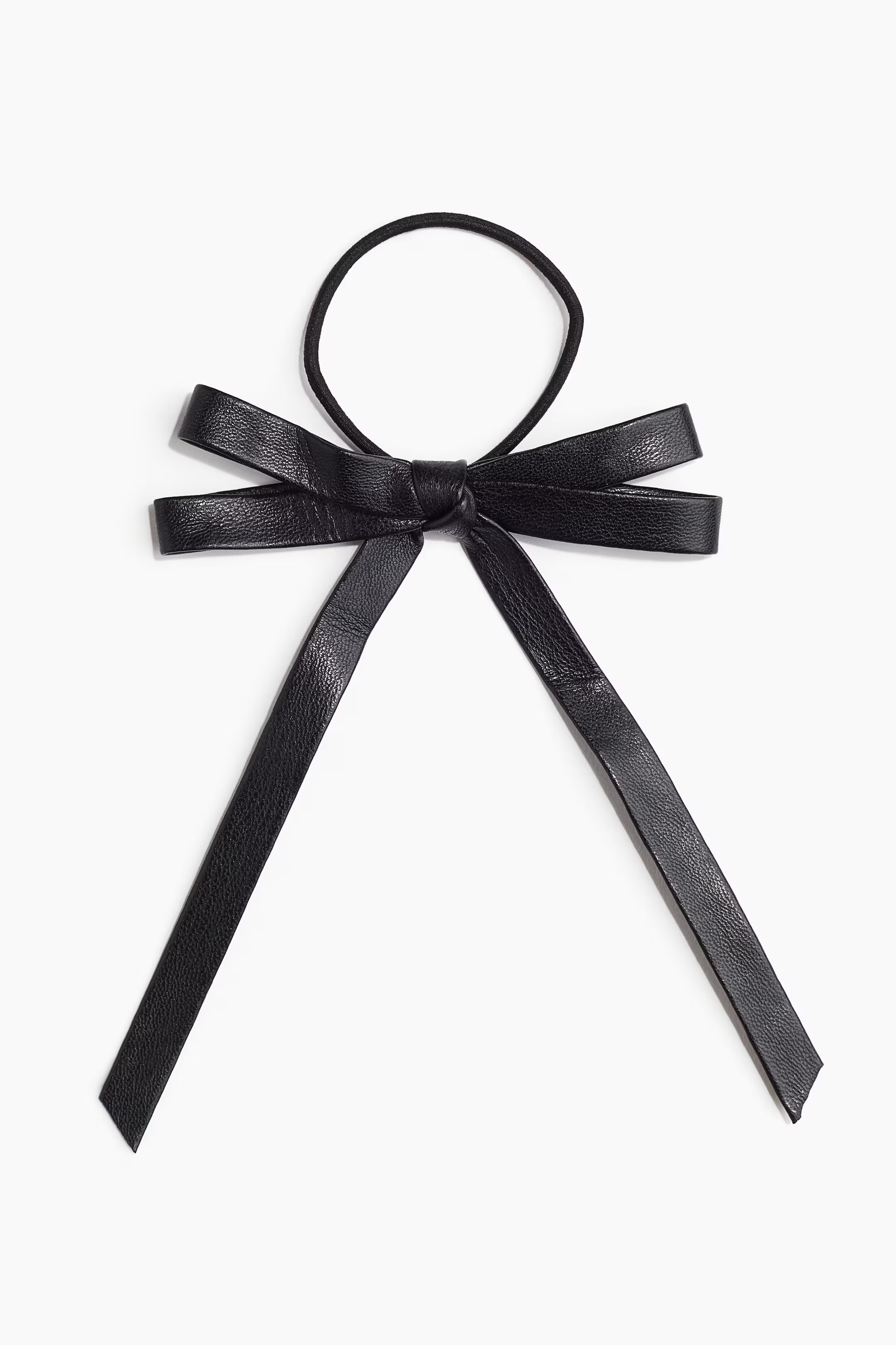 Bow-detail hair elastic - Black - Ladies | H&M GB | H&M (UK, MY, IN, SG, PH, TW, HK)