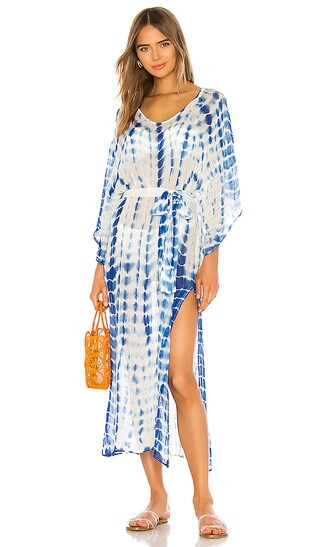 Nicole Tie Dye Caftan in Blue Multi | Revolve Clothing (Global)