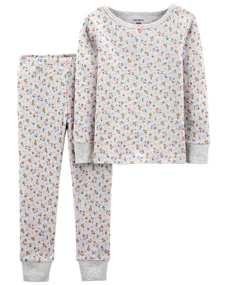 2-Piece Floral 100% Snug Fit Cotton PJs | Carter's