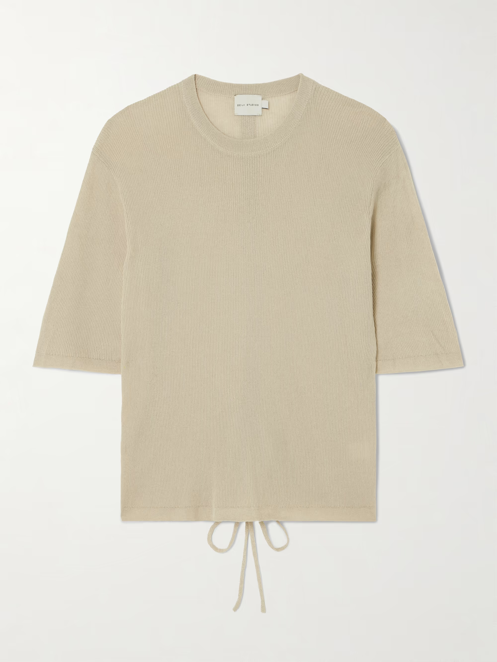Paneled ribbed TENCEL™ Lyocell-blend T-shirt | NET-A-PORTER (US)