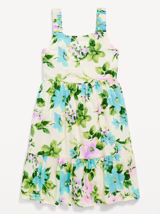 Printed Sleeveless Tiered Dress for Girls | Old Navy (US)