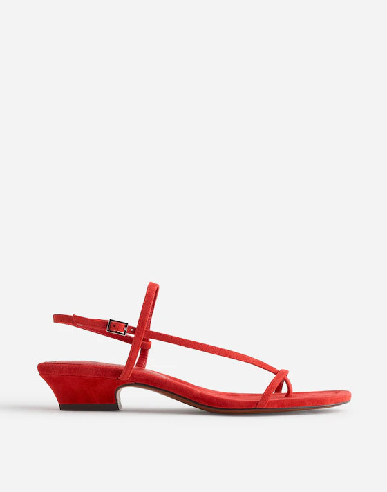 The Maycie Asymmetric T-Strap Sandal | Madewell