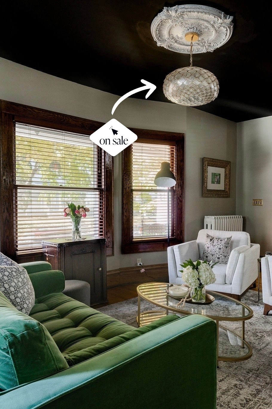 Looking for a vintage inspired chandelier for your living room? Look no more. The capiz scalloped chandelier from our #holmesave is on major sale right now. It’s an absolute showstopper and you won’t be disappointed. I promise. 🤍

#LTKSaleAlert #LTKHome