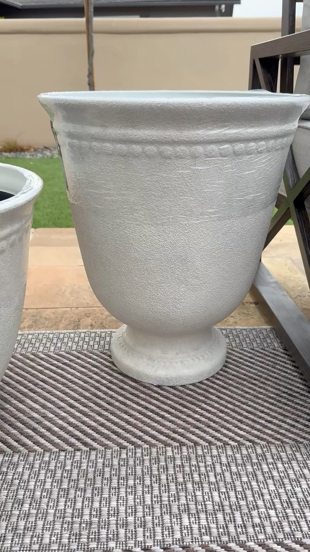 We have been working hard to get the patios ready for warm weather and came across these beautiful planters! At first I thought they were concrete! They aren’t which makes them super easy to move around! 

#spring #patio #Springdecor #outdoor furniture 

#LTKSeasonal #LTKHome #LTKSaleAlert