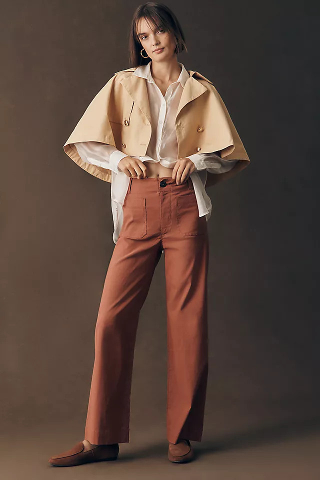 Colette High-Rise Wide-Leg Full-Length Pants in Magic Fabric | Anthropologie (US)