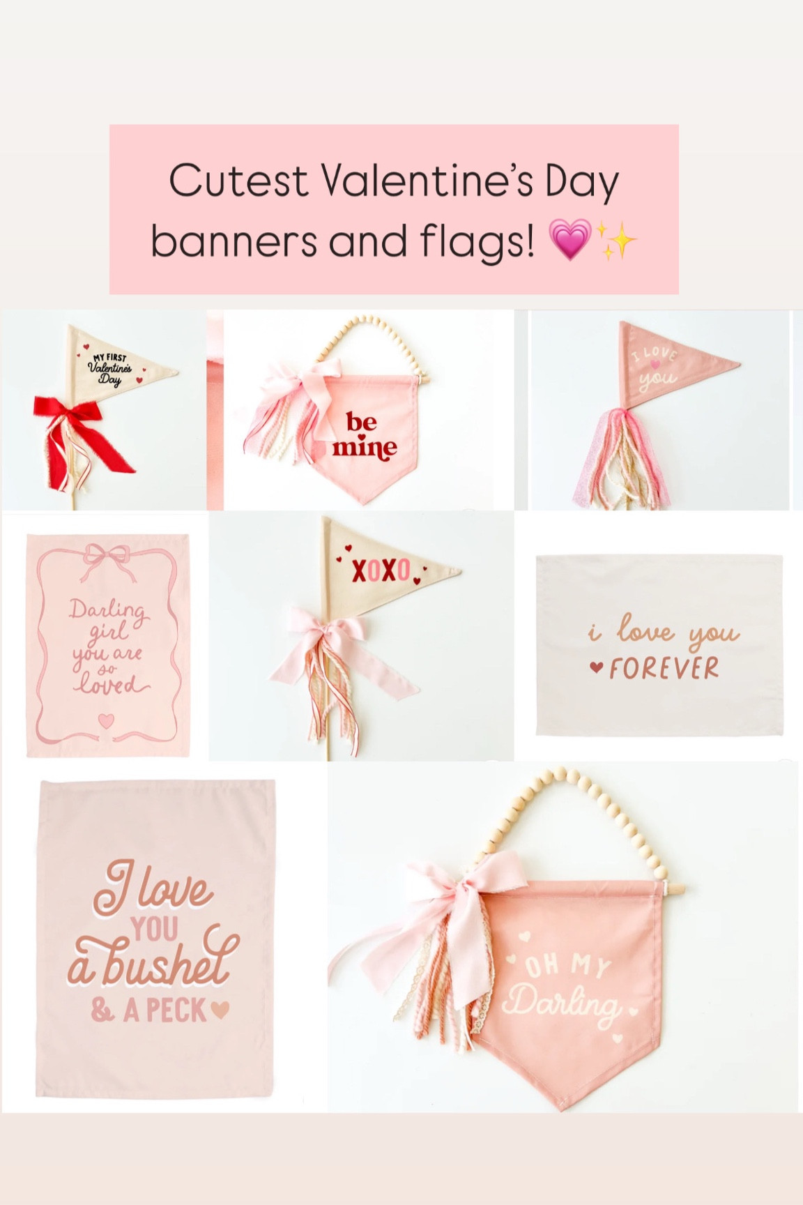 I absolutely love Hunny Prints and the Valentine’s Day collection is the cutest! Shop now before it sells out! 

Valentine’s Day decor
Wall banner 
Valentine’s Day flags 

#LTKKids #LTKSeasonal #LTKHome