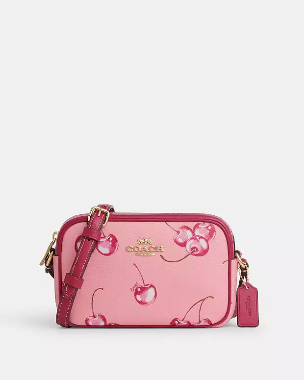 Mini Jamie Camera Bag With Cherry Print | Coach Outlet US