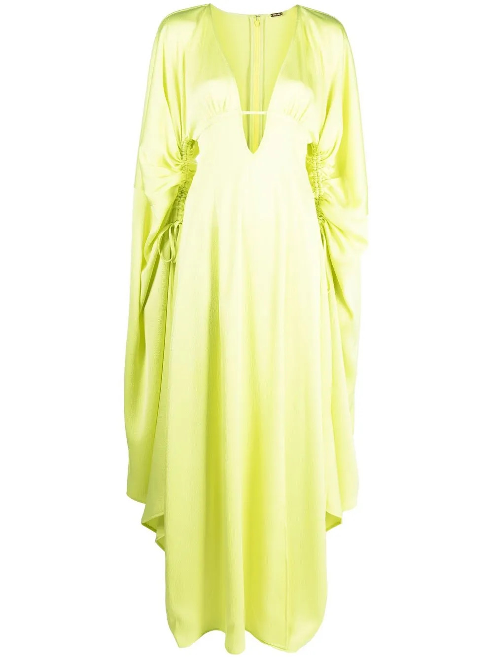 Cult Gaia Winona satin-finish Long Dress - Farfetch | Farfetch Global