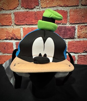 Disney Parks Goofy Face Ears Mesh Trucker Snapback Baseball Hat Cap NWT/MOS/READ | eBay US