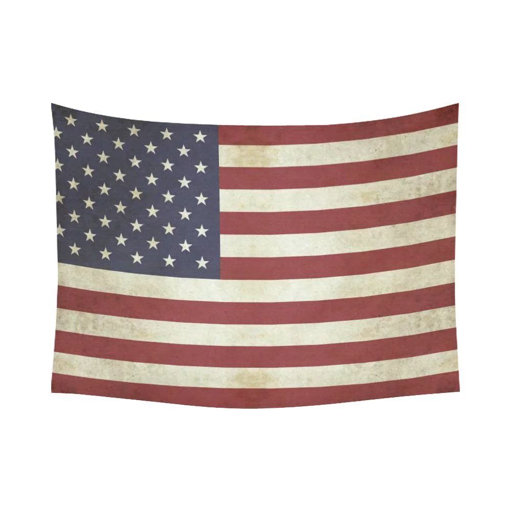 GCKG Vintage Retro American USA Flag Tapestry Wall Hanging July 4th Independence Day Wall Decor A... | Walmart (US)