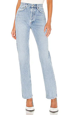 AGOLDE Lana Straight in Riptide from Revolve.com | Revolve Clothing (Global)