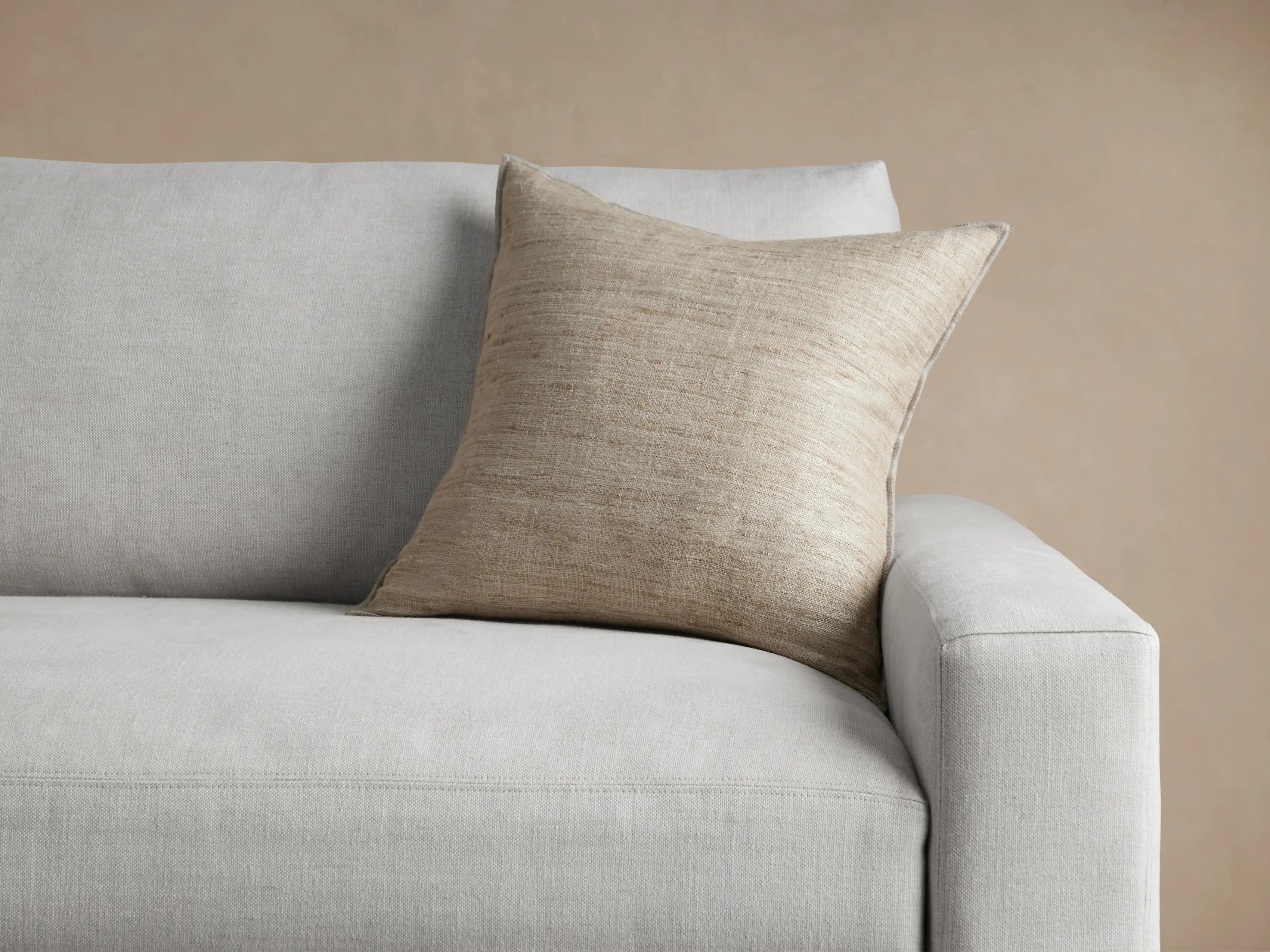 Raw Silk Pillow | Arhaus
