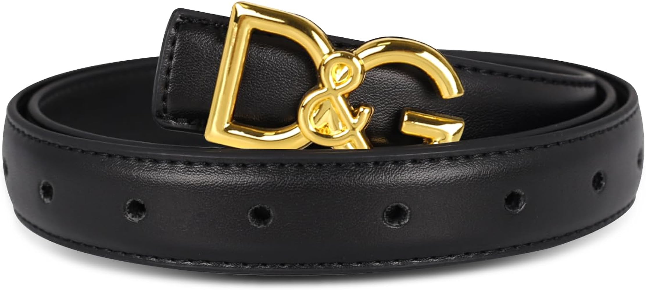 Women's Leather Belt with Buckle - Ideal for Dresses, Jeans, and Coats | Amazon (US)