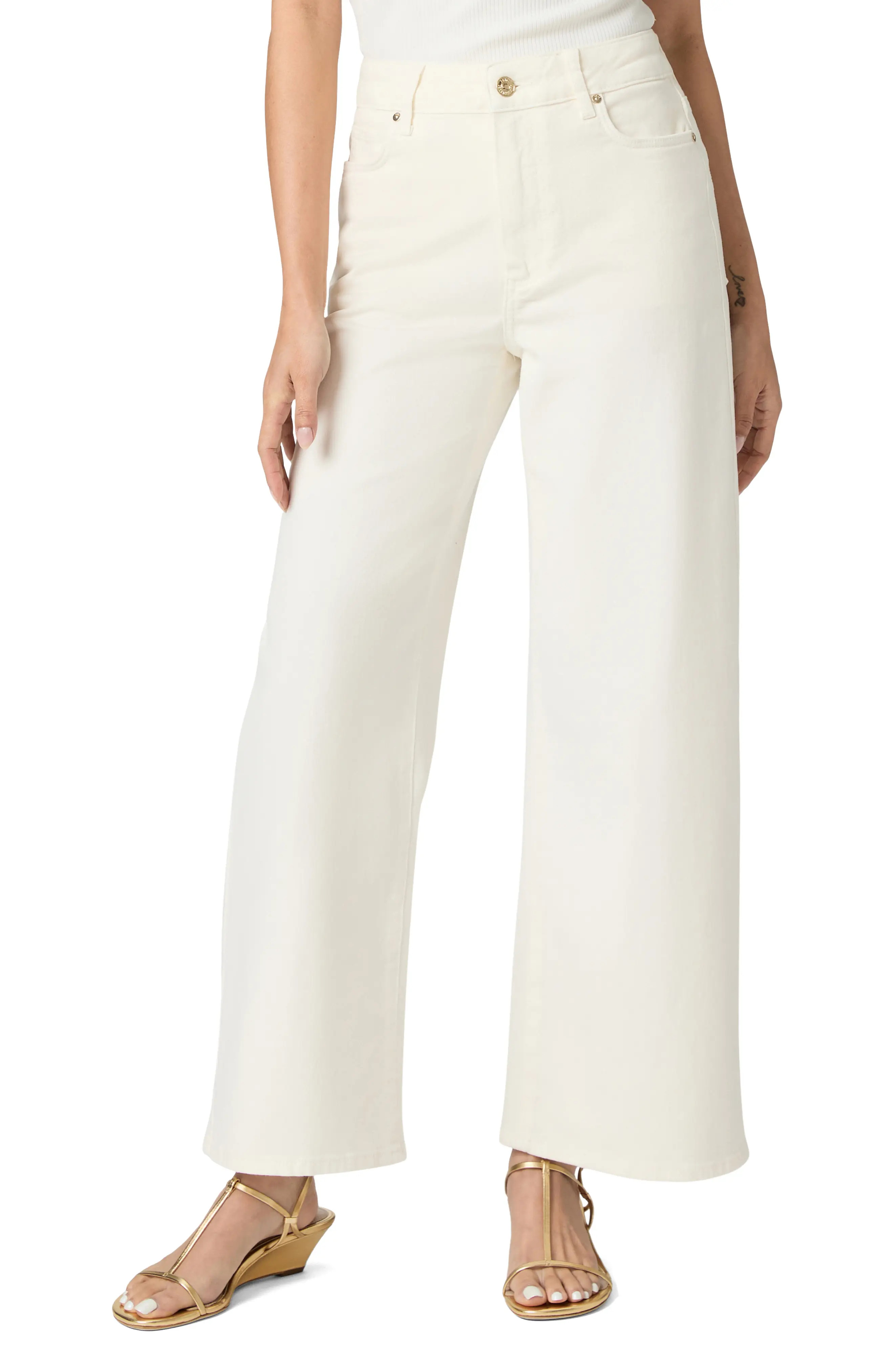 PAIGE Anessa High Waist Ankle Wide Leg Jeans (Women) | Nordstrom | Nordstrom