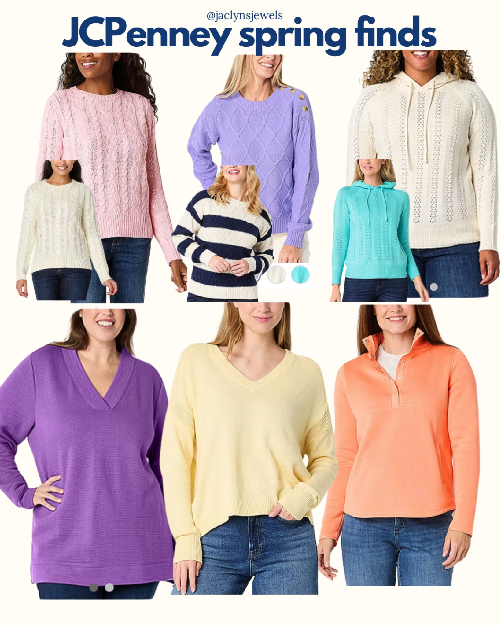 These look to be promising spring colors at JCPenney! As always, check them against your fan & your own complexion to see if they work well for you!

#LTKPlusSize #LTKSeasonal #LTKWorkwear