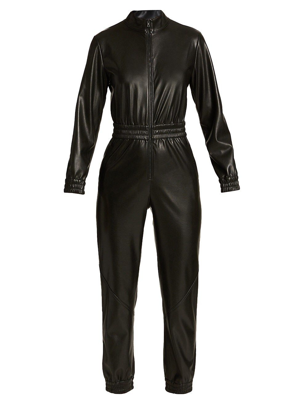 Alice + Olivia Levi Vegan Leather Jumpsuit | Saks Fifth Avenue