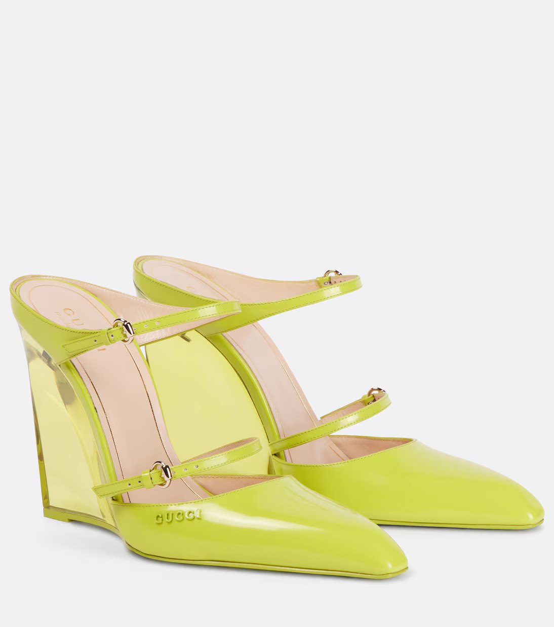 Leather wedge mules | Mytheresa (INTL)