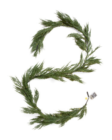 9ft Led Real Touch Faux Pine Garland | Marshalls