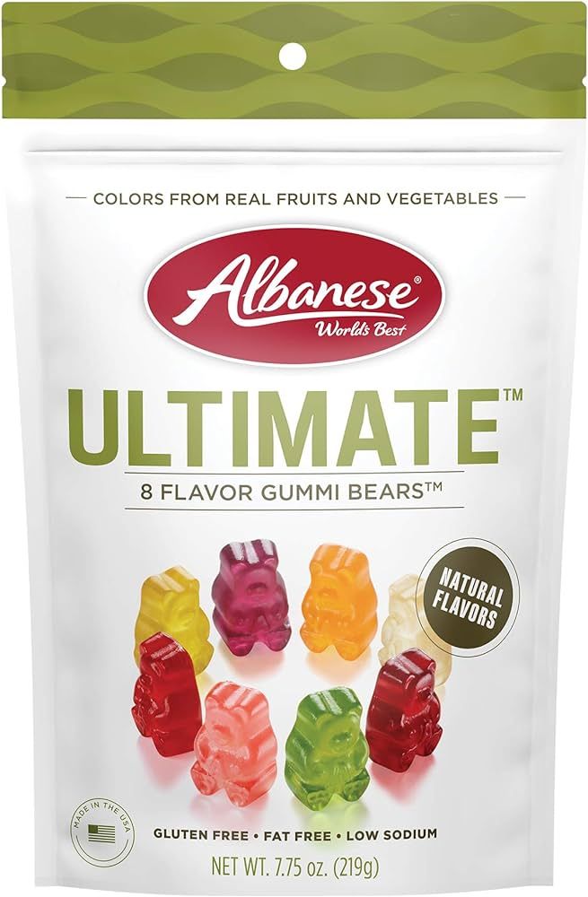 Albanese World's Best Ultimate 8 Flavor Gummi Bears, 7.75 Ounce Bag | Amazon (US)