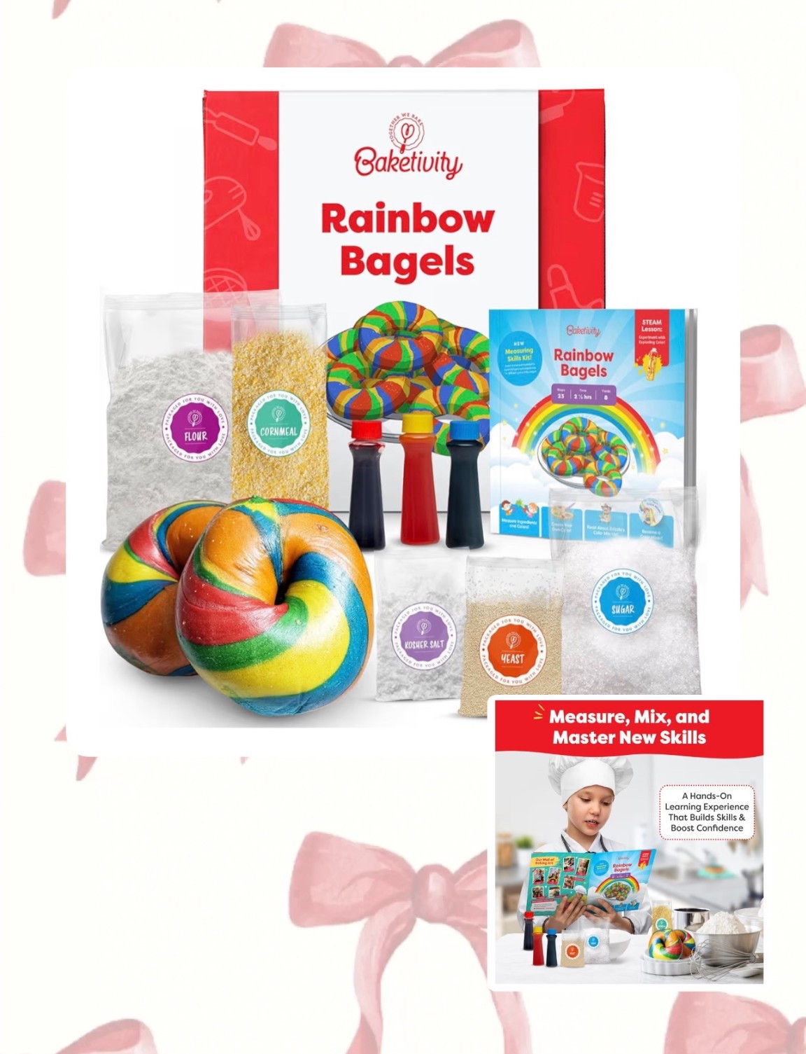 Such a cute little kit for the bakers! Christmas would be so much fun making these bagels with the family! 🥯