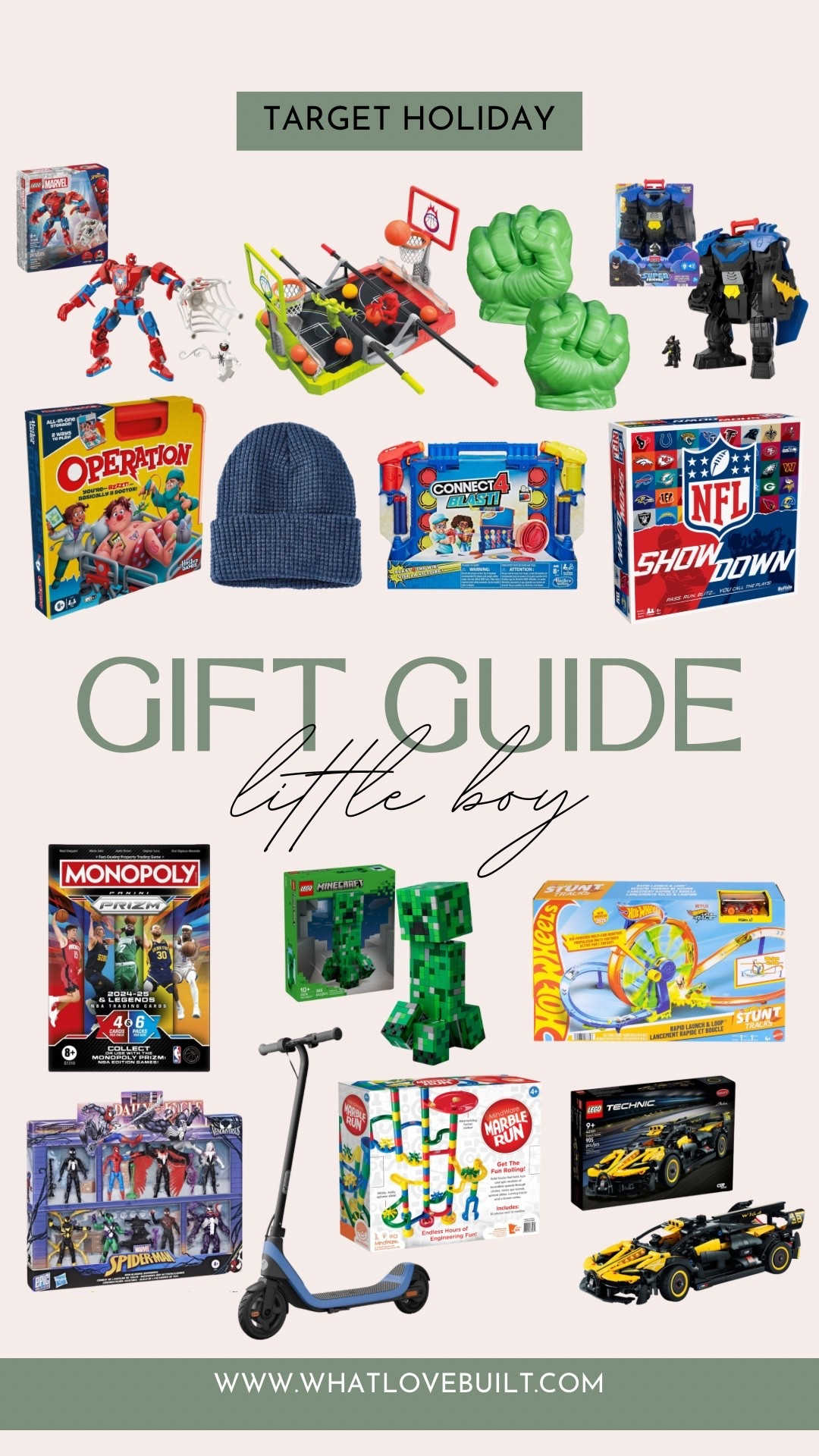 Target Holiday Gift Guide for Little Boys! 🎄

#giftguide #kids #boys #littleboy #christmas #toys #family #target #targetholiday #holiday #giftidea #hotwheels #marvel #spiderman #lego 

#LTKGiftGuide #LTKKids #LTKHoliday