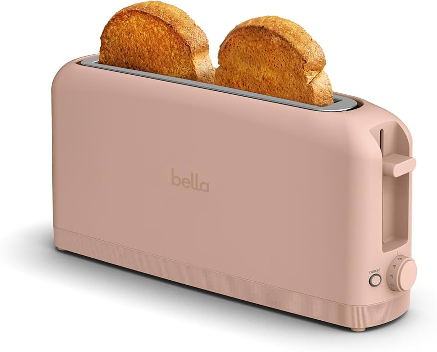 bella 2 Slice Slim Toaster, Fits-anywhere™ Kitchenware, 6 Setting Shade Control with Reheat & C... | Amazon (US)