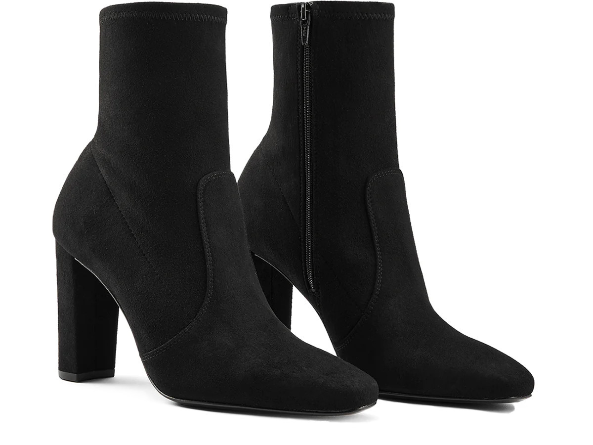 INEZ: Paz 90 Stretch: Black Suede | Inez 