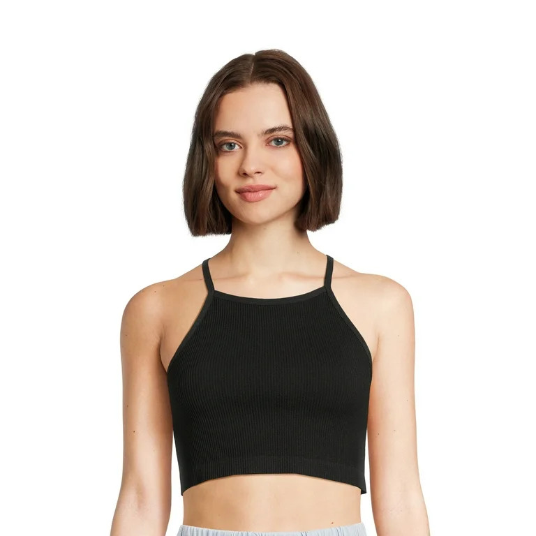 No Boundaries Juniors Seamless High Neck Tank | Walmart (US)
