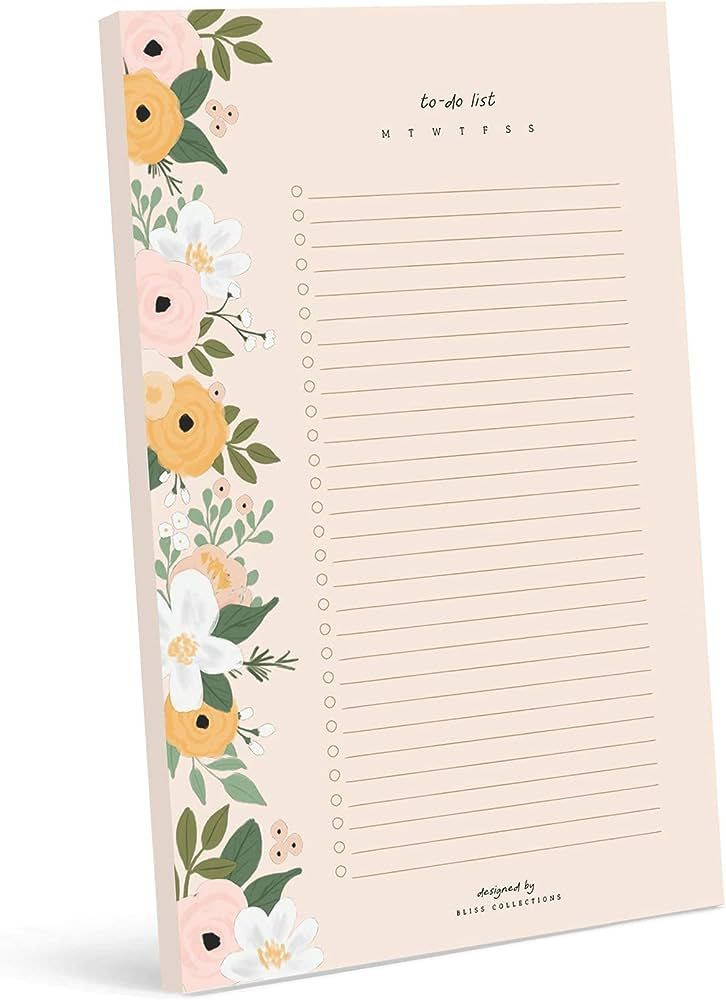 Bliss Collections To Do List Notepad, Blossom, Magnetic Weekly and Daily Planner for Organizing a... | Amazon (US)