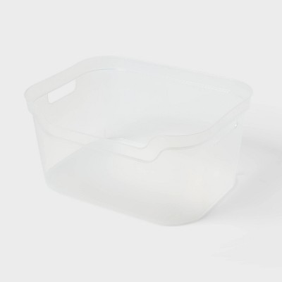 Large Open Front Storage Bin Clear - Brightroom™: Plastic, Portable, Nesting, Universal Storage... | Target