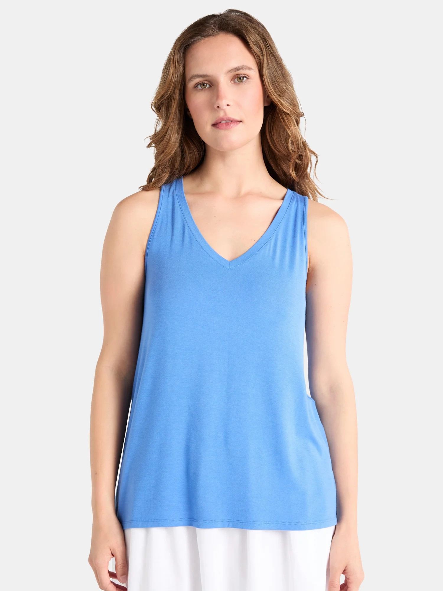 Time and Tru Women's High Low Tank Top, Sizes XS-XXXL | Walmart (US)