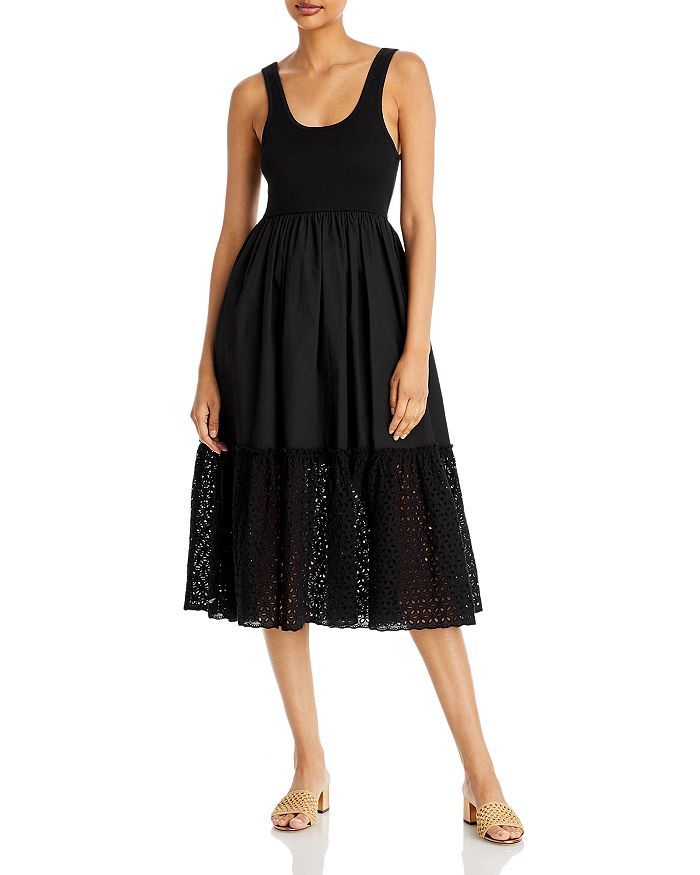 Knit Poplin Sleeveless Midi Dress - 100% Exclusive | Bloomingdale's (US)