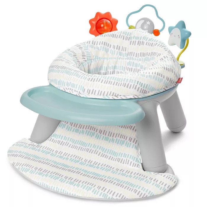 Skip Hop Baby Seat Silver Lining Cloud 2-in-1 Sit-up Chair & Activity Floor Seat - Gray | Target