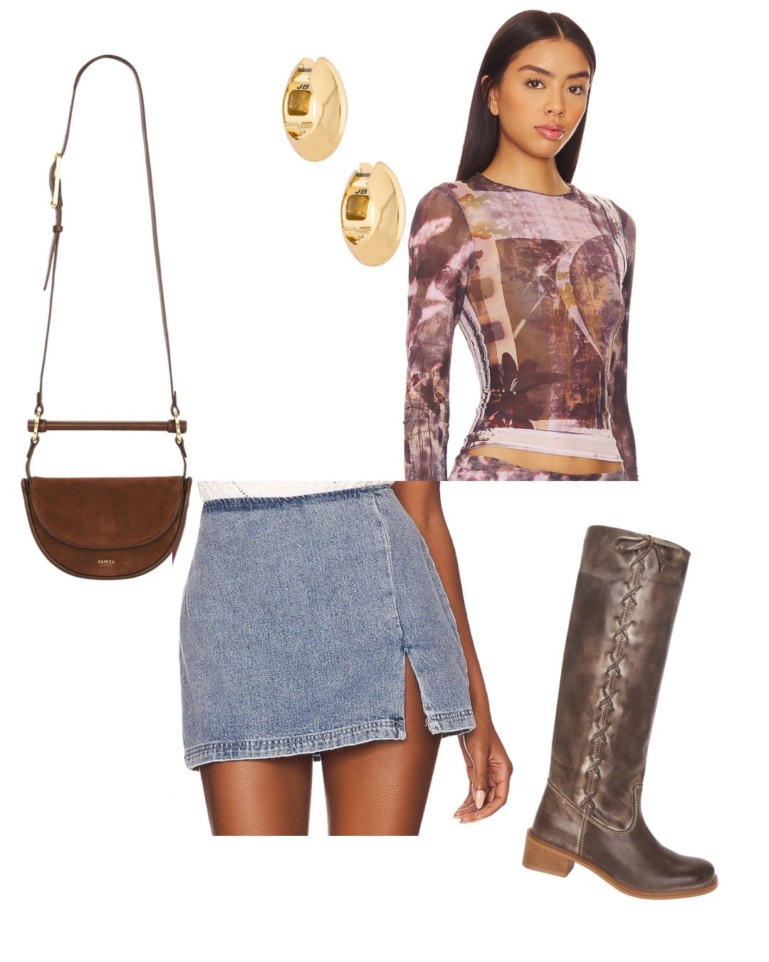 A fun going out outfit with a printed top & boots that lace up on the side😻

#LTKStyleTip #LTKSeasonal