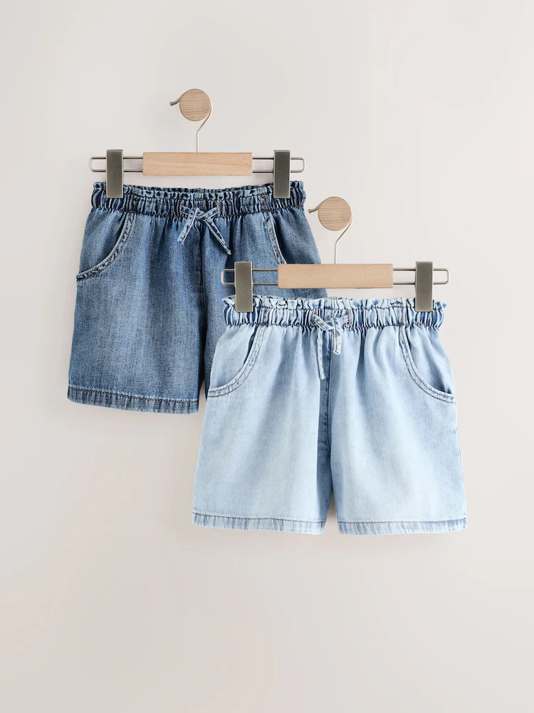 Mid Blue Denim Shorts 2 Pack (3-16yrs) | Next US