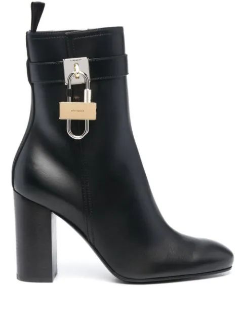 padlock-detail ankle boots | Farfetch (US)