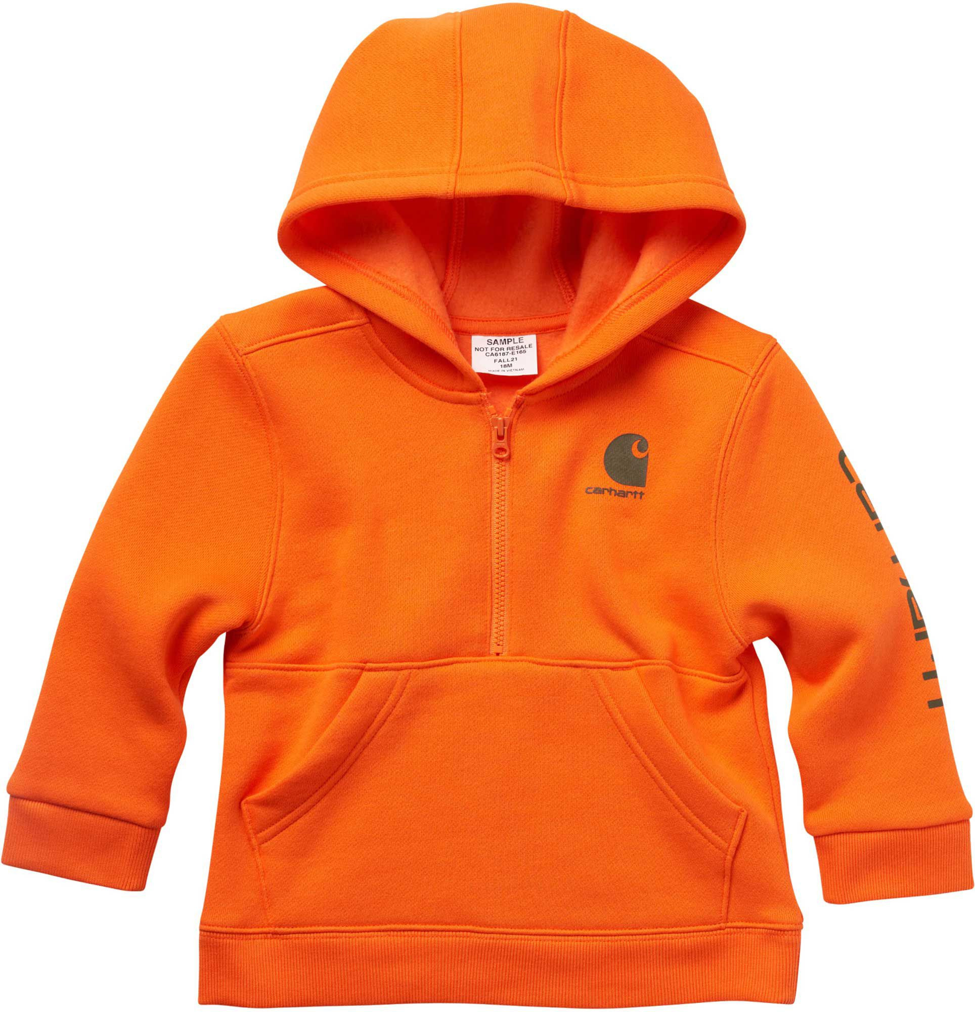 Carhartt Toddler Boys' Half-Zip Pullover Hoodie, 4T, Exotic Orange | Dick's Sporting Goods