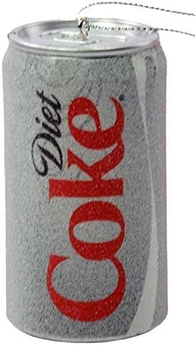 Kurt Adler 3" Classic Diet Coca-Cola Coke Soda Pop Can Christmas Ornament, Silver | Amazon (US)